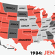 Illustration for article titled Map: Six Decades of the Most Popular Names for Girls, State-by-State